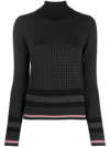 THOM BROWNE HOUNDSTOOTH-JACQUARD JUMPER,16424791