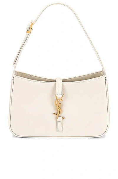 Saint Laurent Le 5 A 7 Hobo Bag In Cremasoft