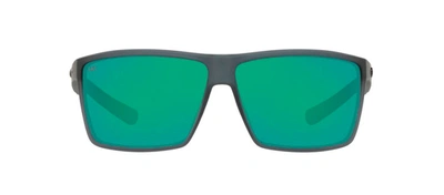 Costa Del Mar Rincon Rin 156 Ogmglp Flat Top Polarized Sunglasses In Green Mirror