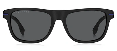 Hugo Boss Boss 1322/s M9 00vk Wayfarer Polarized Sunglasses In Grey