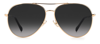 Jimmy Choo Devan 59mm Gradient Aviator Sunglasses In Grey