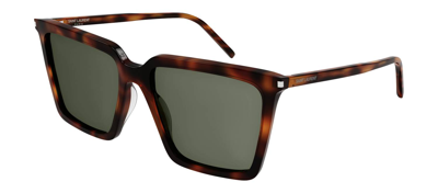 Saint Laurent Sl 474002 211 Oversized Square Sunglasses In Brown