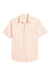 Faherty Breeze Floral Stretch Short Sleeve Button-up Shirt In Hilo Rose Floral