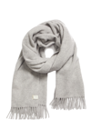 Rag & Bone Classic Wool Scarf In Light Heather Grey