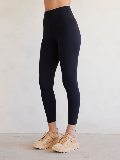 Carbon38 High Rise Full-length Legging In Diamond Compression In Black