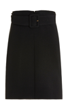 VERSACE WOMEN'S BELTED HIGH-RISE CREPE SKIRT