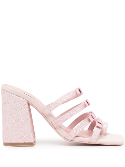 Macgraw Dorothy Glitter-detail Sandals In Pink