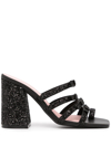 MACGRAW DOROTHY GLITTER-DETAIL SANDALS