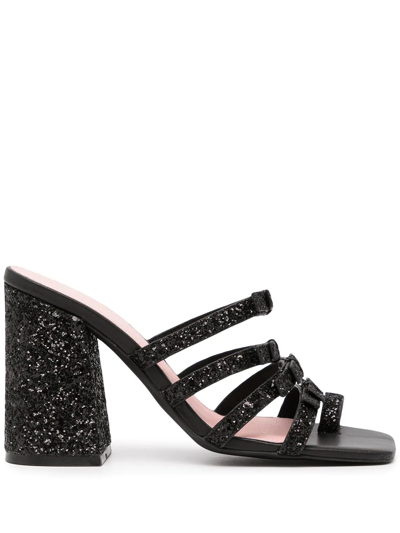 Macgraw Dorothy Glitter-detail Sandals In Black