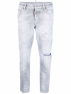 DSQUARED2 HIGH RISE CROPPED JEANS