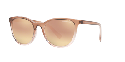 Armani Exchange Woman Sunglass Ax4077sf In Mirror Rose Gold