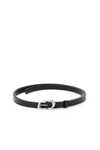 Alexander Mcqueen Molten Thin Leather Belt In Mixed Colours