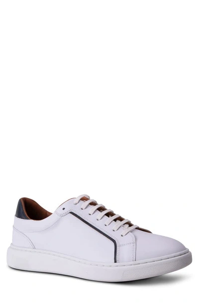 Gordon Rush Devon Sneaker In White/ Navy