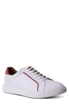 Gordon Rush Devon Sneaker In White/ Red