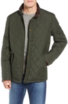 Barbour Powell Diamond Quilted Jacket In Sage