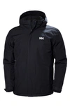 Helly Hansen Dubliner Insulated Hooded Jacket In Navy