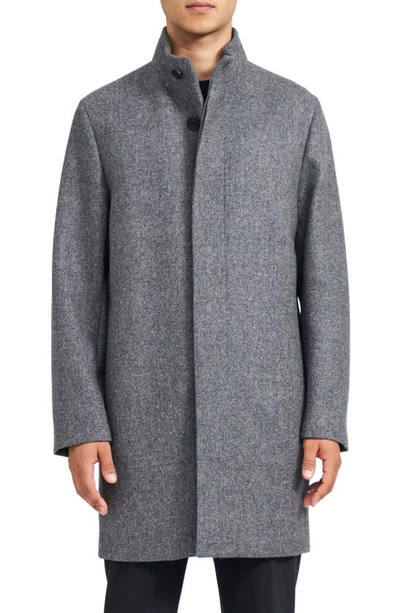 Theory Belvin Recycled Wool Blend Coat In Pestle Multi