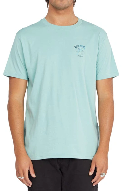 Billabong Glacier Runoff Organic Cotton Graphic Tee In Artic