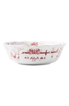 Juliska Country Estate Winter Frolic Ruby Serving Bowl In Ruby