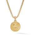David Yurman Zodiac Amulet In 18k Yellow Gold With Diamonds In Taurus