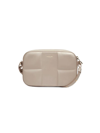 Demellier Marrakesh Leather Crossbody Bag In Taupe Smooth