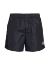 Moncler Nylon Technique Swim Shorts In Black