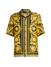 VERSACE MEN'S PRINTED SILK SHIRT,400015551206