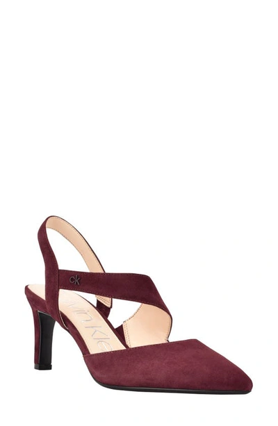 Calvin Klein Larin Pump In Dark Red