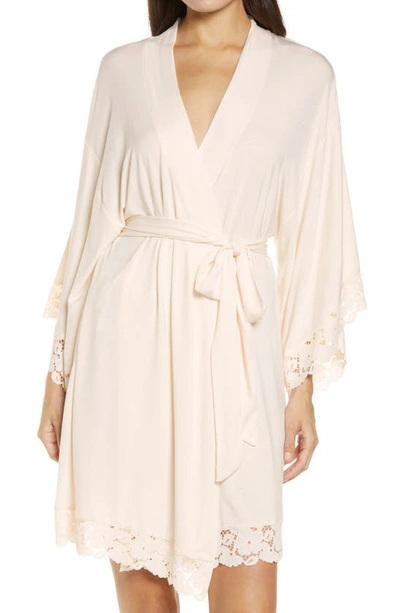 Eberjey Naya Mademoiselle Cream Stretch-modal Robe