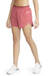 Nike Tempo Luxe Women's 3" Running Shorts In Gypsy Rose/ Pomegranate