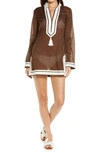 TORY BURCH TASSEL COVER-UP TUNIC,83308