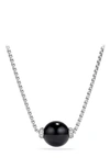David Yurman Solari Pendant Necklace With Diamonds In Silver/ Diamond/ Black Onyx