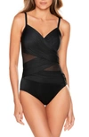 Miraclesuitr Network Mystique Underwire One-piece Swimsuit In Blk