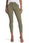 L Agence High Waist Skinny Ankle Jeans In Basil