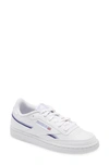 Reebok Club C 85 Sneaker In White/lilac/purple
