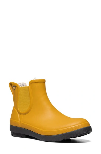 Bogs Amanda Ii Waterproof Insulated Chelsea Rain Boot In Saffron