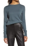 Halogenr Crewneck Sweater In Blue Slate