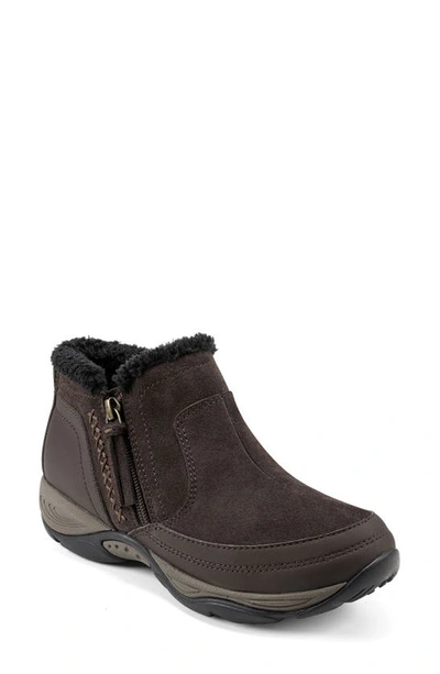 Easy Spirit Epic Water Resistant Ankle Boot In Chocolate