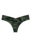 Commando Print Thong In Camo Dot