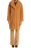 STAND STUDIO CAMILLE LONG FAUX FUR COCOON COAT,61303-9040