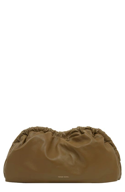 Mansur Gavriel Cloud Lambskin Clutch In Bamboo