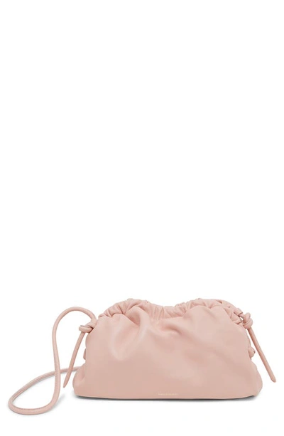 Mansur Gavriel Mini Cloud Leather Clutch In Pink