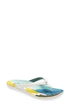 Olukai Ho'opio Pae Water Resistant Flip Flop In White/ Pae