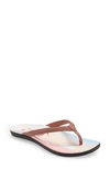 Olukai Ho'opio Pae Water Resistant Flip Flop In Ash Rose/ Pae