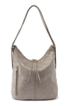 Hobo Merrin Leather Convertible Backpack In Granite Gold