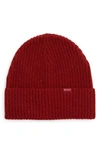 Madewell Chunky Merino Wool Cuff Beanie In Faded Rust