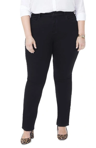 Nydj Marilyn Straight Leg Jeans In Black