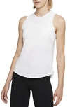 Nike Women's Dri-fit One Luxe Standard Fit Tank Top In White