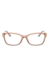 Tiffany & Co 54mm Rectangular Optical Glasses In Pink