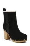 VERONICA BEARD DAXI GENUINE SHEARLING LINED CLOG BOOTIE,H8302L1